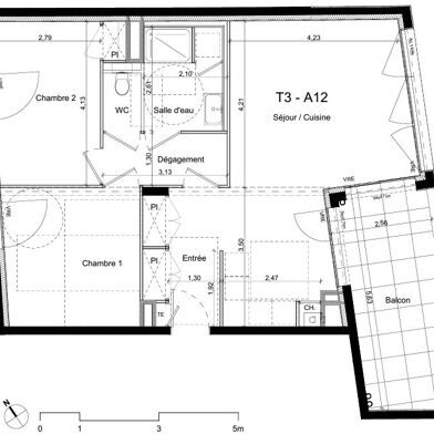 Appartement 3 pièces 500000 €