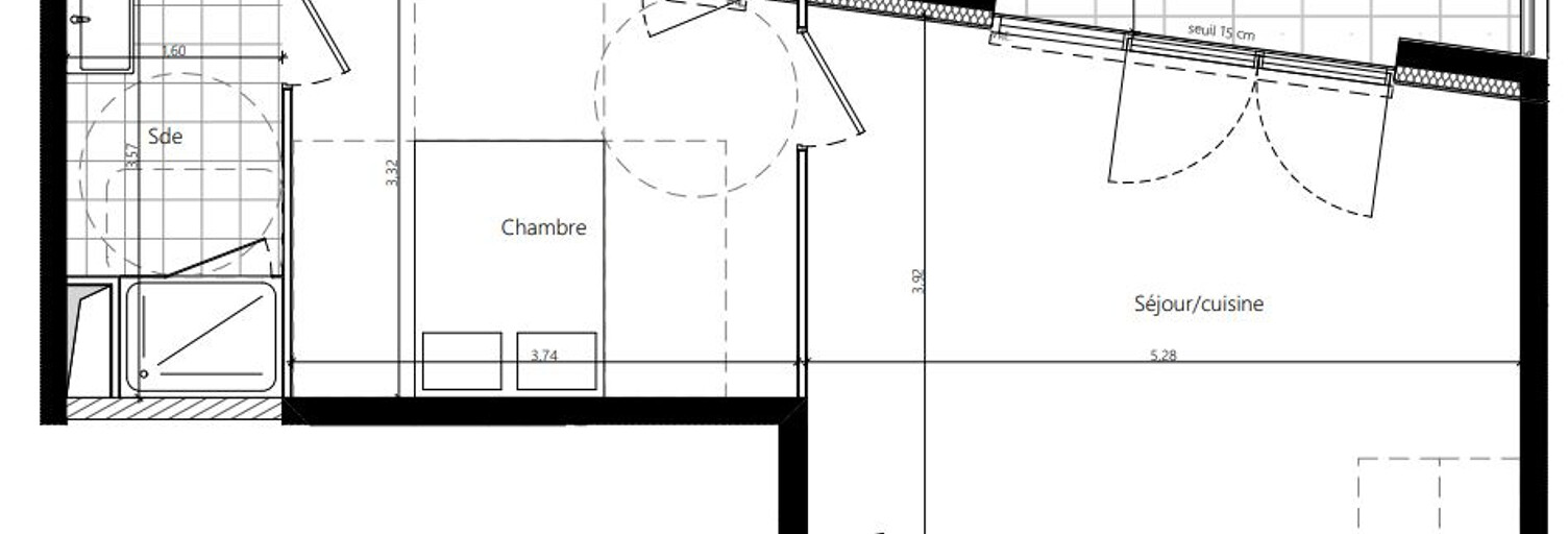 Appartement 2 Pièces 43 m² à vendre à Rennes (35000)