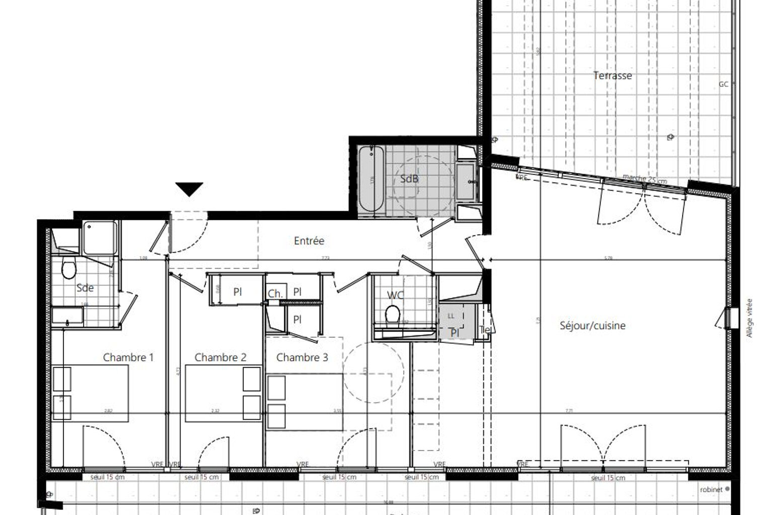 RENNES quartier Lorient - Saint-Brieuc - T4 de 105 m2 — photo 1