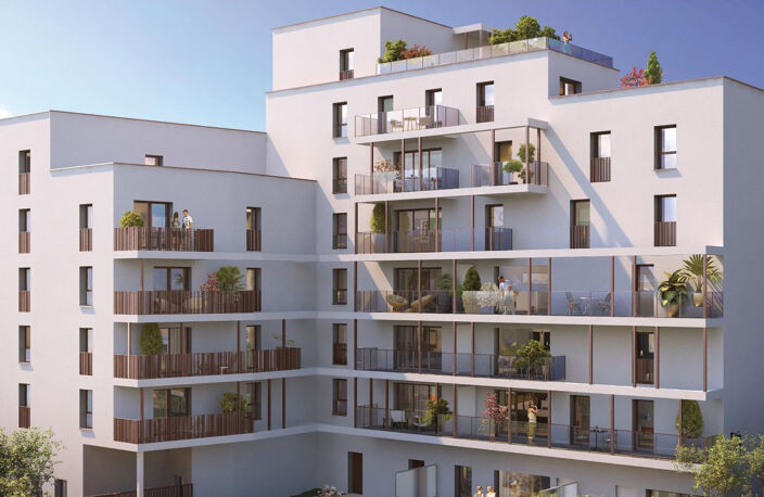 RENNES quartier Jeanne d'Arc-Beaulieu - T3 de 58 m2 avec Loggia et parking — photo 4