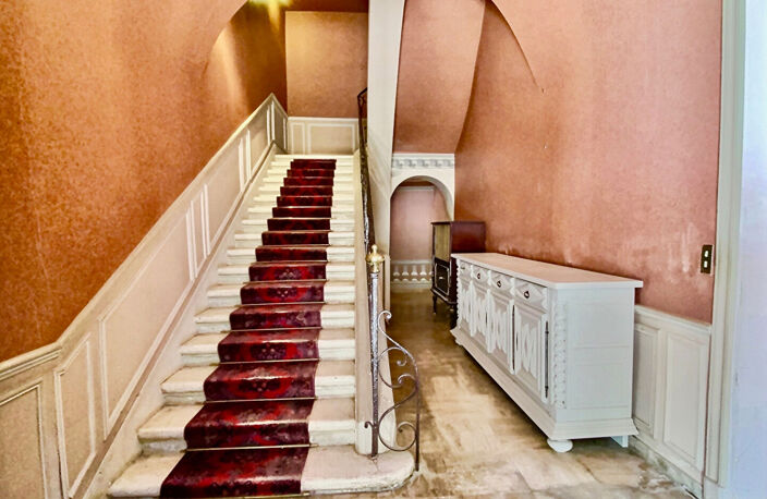 En plein coeur de notre bastide de Villeneuve sur Lot, magnifique maison de caractère datant  du XVII° siècle En entrant dans cette demeure, nous découvrons une large entrée voutée surplombant l'escalier en pierre, un salon orné d'une cheminée en marbre e — photo 3