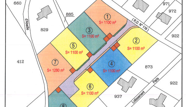 Terrain  à vendre Escout 64870