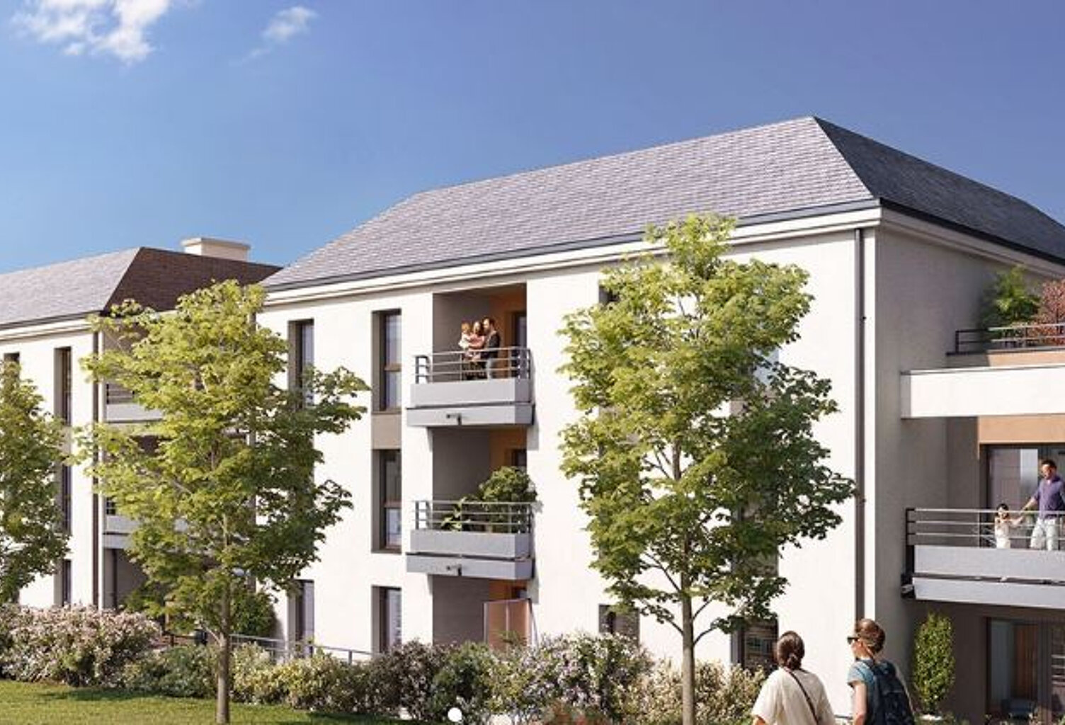 Chateaugiron - Appartement T3 de 61 m2 avec balcon et parkings — photo 1