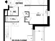 Chateaugiron - Appartement T3 de 61 m2 avec balcon et parkings — photo 3