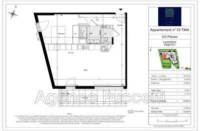 appartement 2 pièces 62 m2 à vendre à Vence (06140)