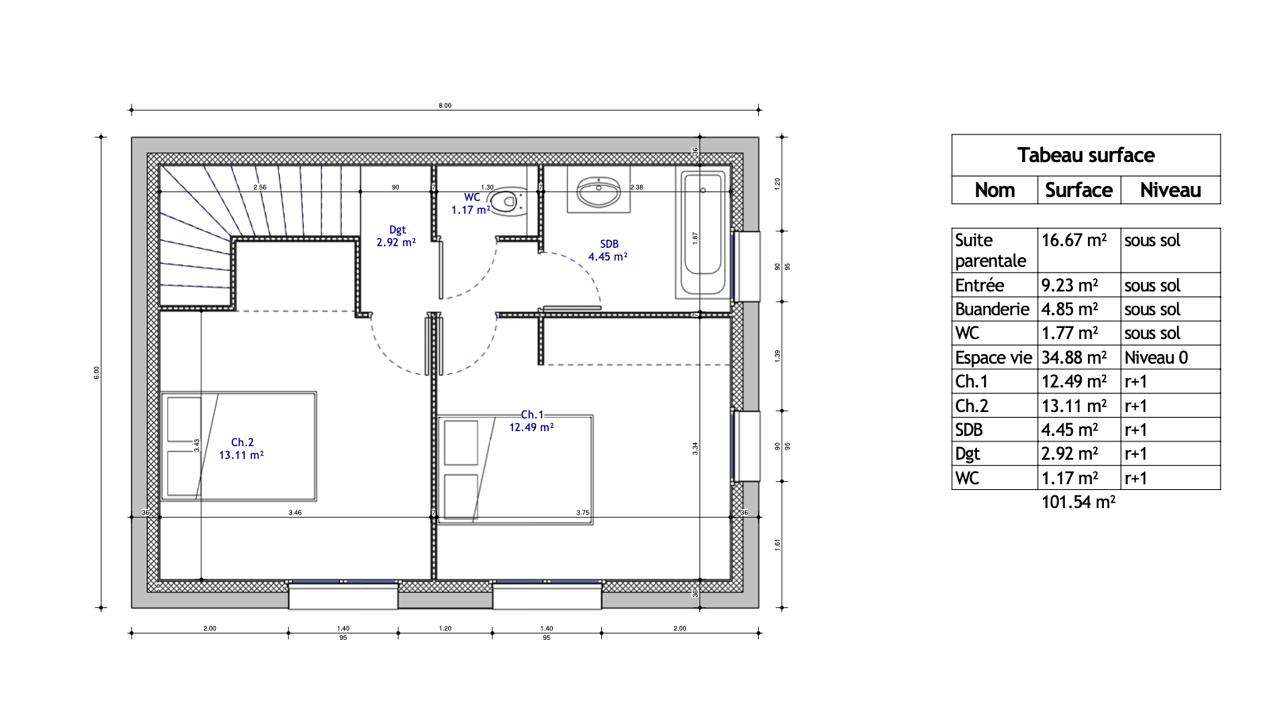 maison 4 pièces 101 m2 à vendre à La Tour-de-Salvagny (69890)