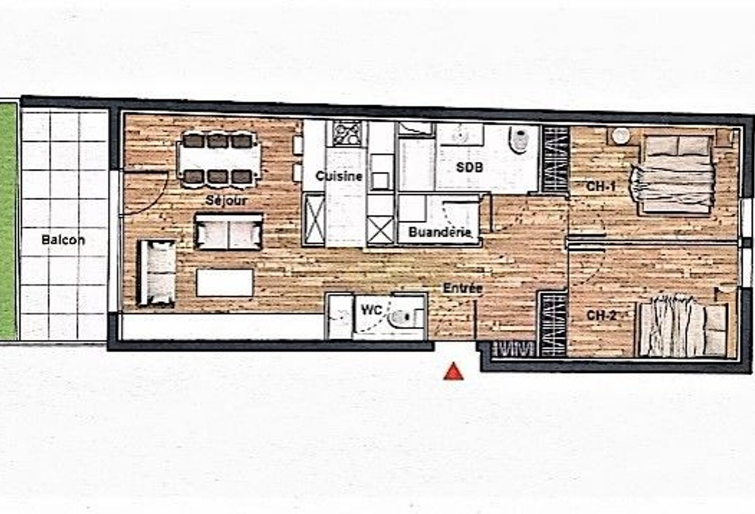 Vente Appartement 3 pièces — photo 1