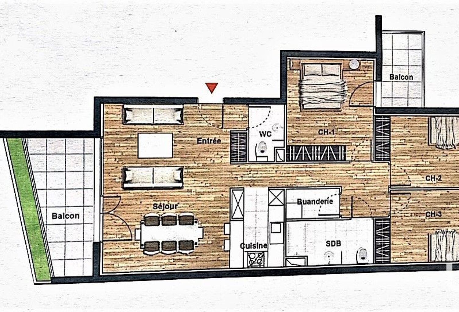 Vente Appartement 4 pièces — photo 1