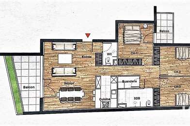 Appartement 4 pièces 337858 €