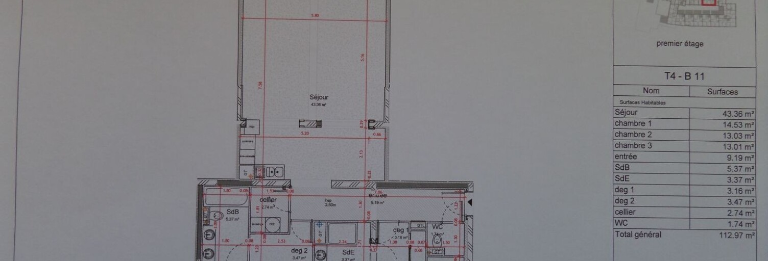 Appartement 4 Pièces 113 m² à vendre à Le Mans (72000)