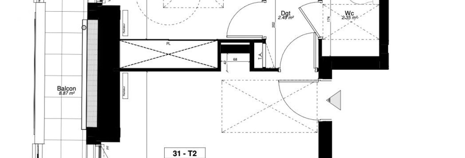 Appartement 2 Pièces 49 m² à vendre à Sainte-Geneviève-des-Bois (91700)