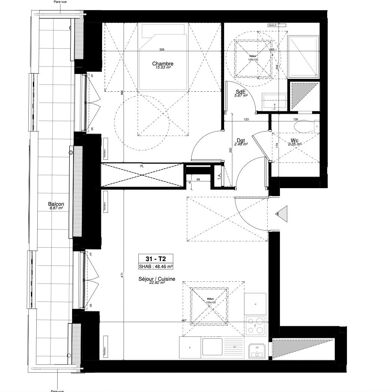 Appartement 2 pièces 238000 €