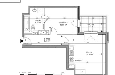 appartement 2 pièces 45 m2 à vendre à Oberhausbergen (67205)