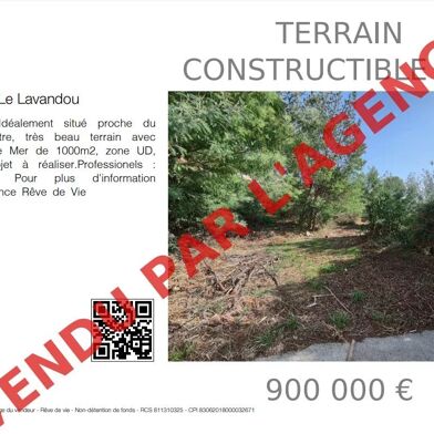 Terrain 1000 m²