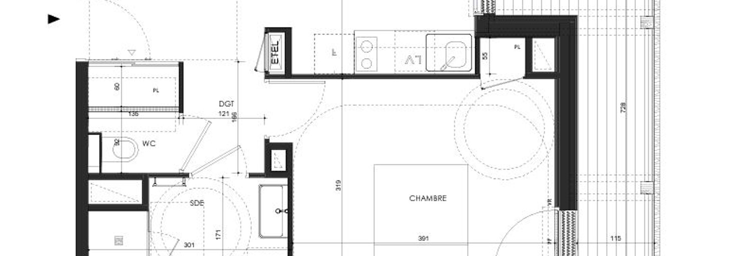 Appartement 2 Pièces 39 m² à vendre à Saint-Malo (35400)