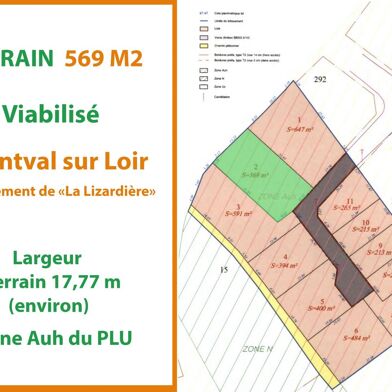 Terrain 569 m²