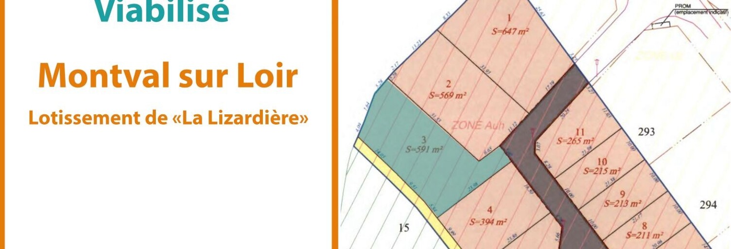 Terrain  591 m² à vendre à Montval-sur-Loir (72500)