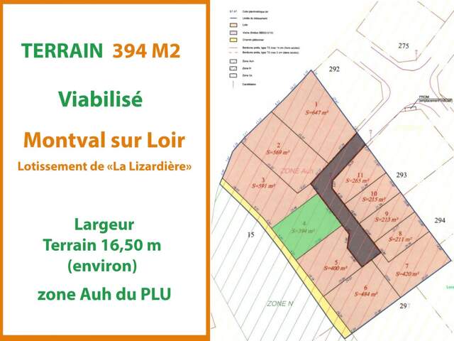 Vente Terrain 394 m&sup2; — photo du bien