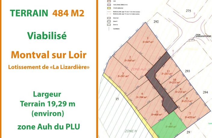 Vente Terrain 484 m&sup2; — photo 3