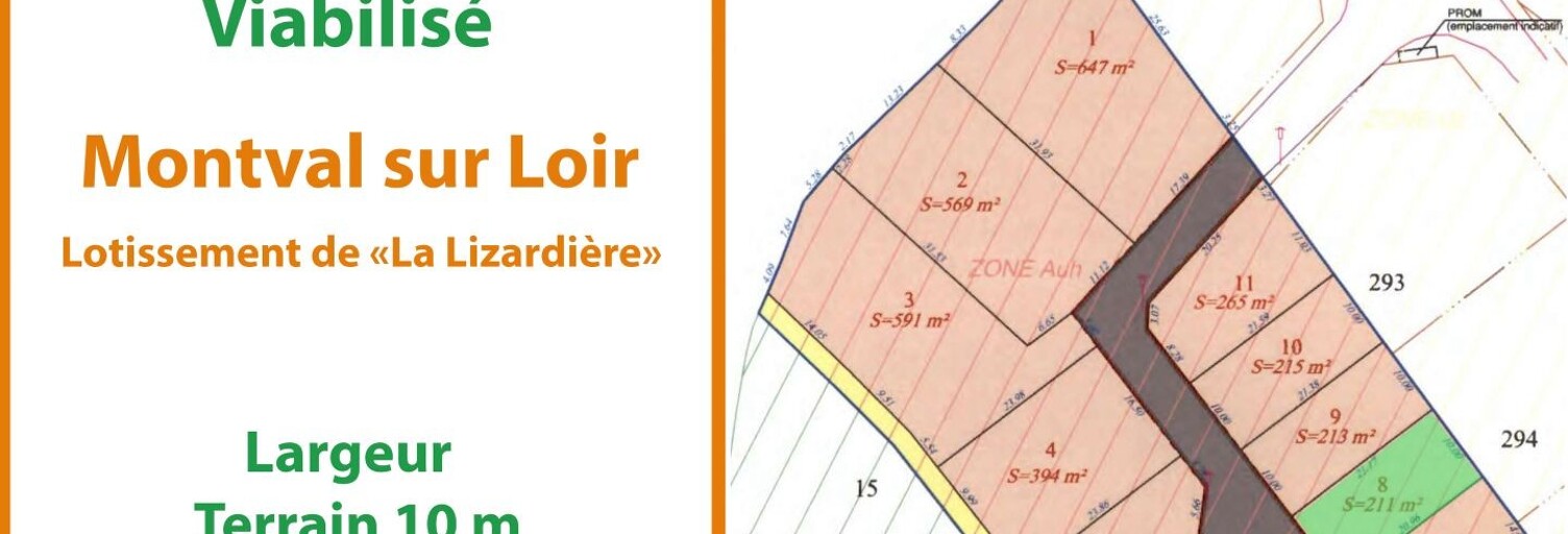 Terrain  211 m² à vendre à Montval-sur-Loir (72500)