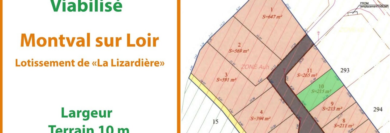 Terrain  215 m² à vendre à Montval-sur-Loir (72500)