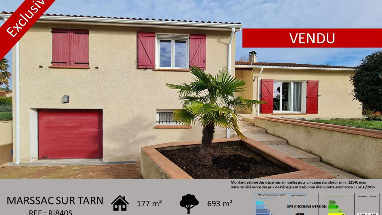 maison 7 pièces 177 m2 à vendre à Marssac-sur-Tarn (81150)