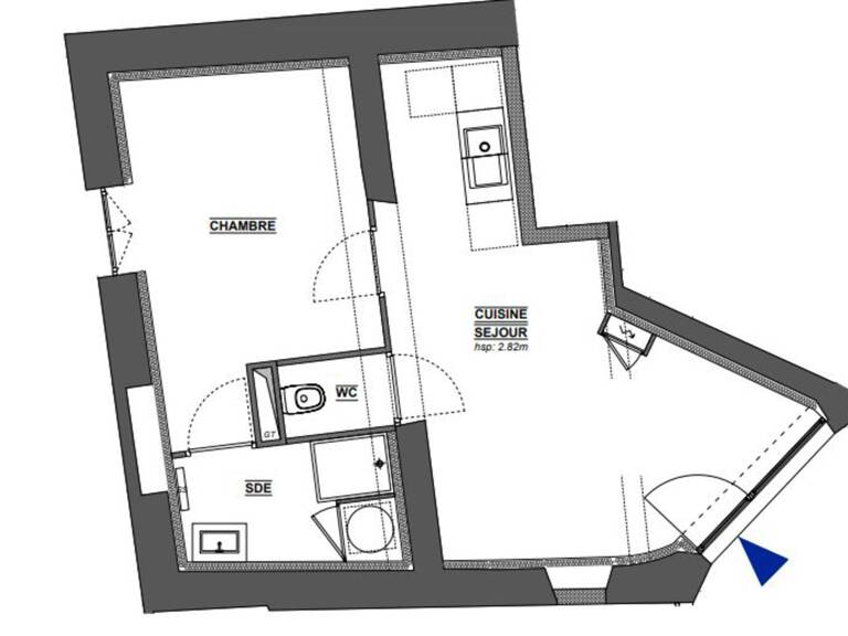 Appartement 2 pièces 36 m² — photo 1