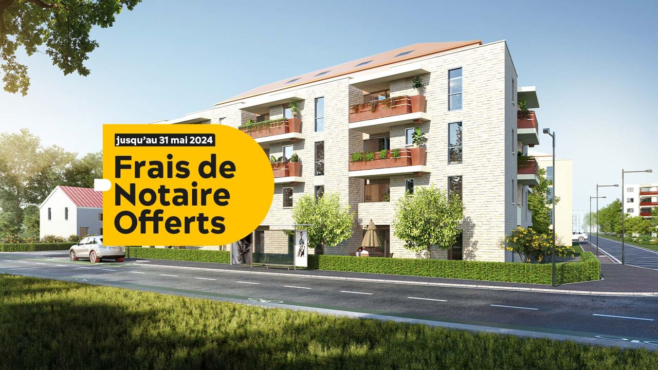 appartement neuf T2, T3, T4 pièces 38 à 82 m2 à vendre à Toulouse (31000)