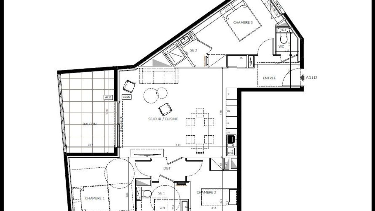 appartement 4 pièces 79 m2 à vendre à Saint-André-de-la-Roche (06730)