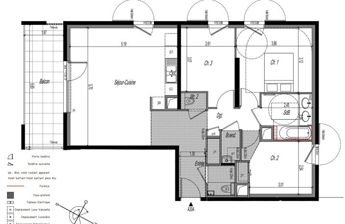 Appartement T4 de 77m2 avec garage — photo 5