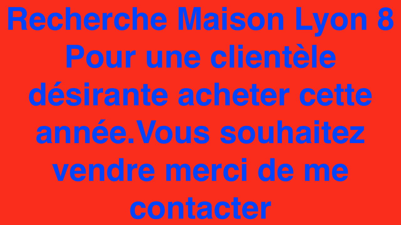 maison 5 pièces 100 m2 à vendre à Lyon 8 (69008)