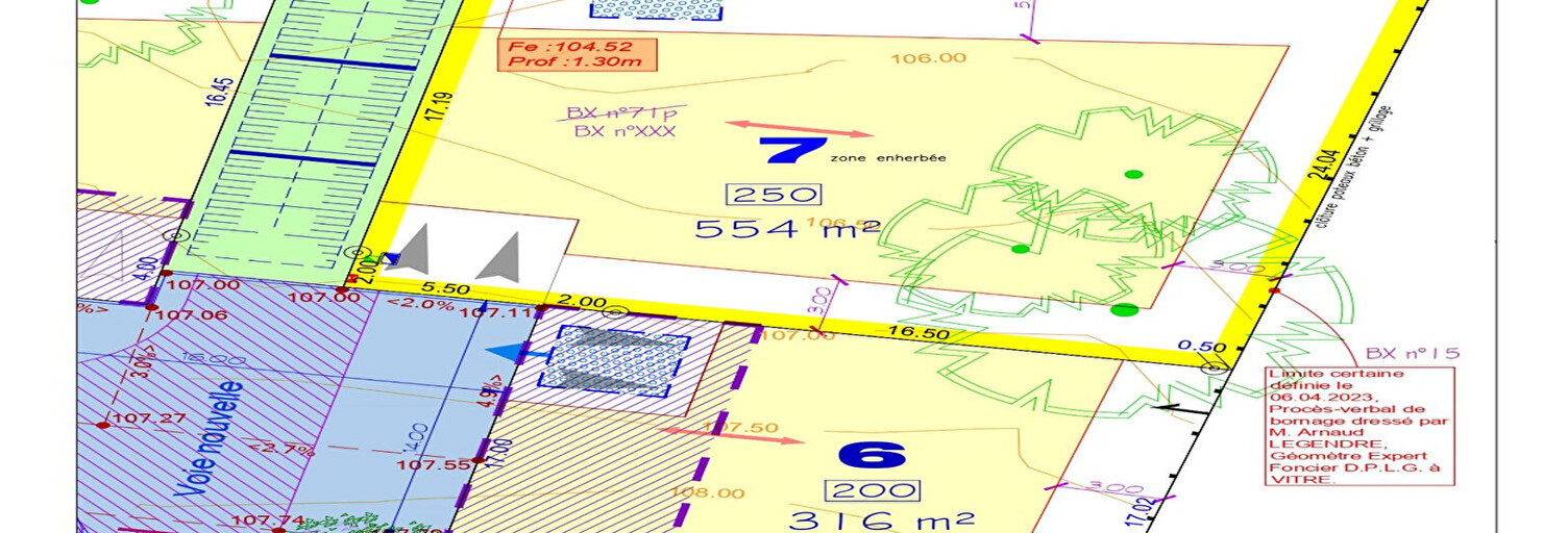 Terrain  550 m² à vendre à Vitré (35500)