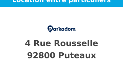 location garage 100 € CC /mois à proximité de Suresnes (92150)