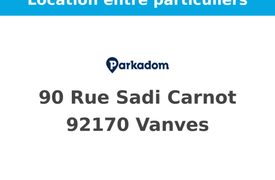 location garage 100 € CC /mois à proximité de Vanves (92170)