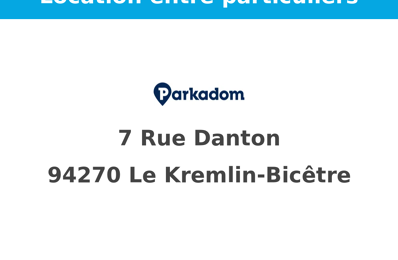 location garage 100 € CC /mois à proximité de Le Kremlin-Bicêtre (94270)