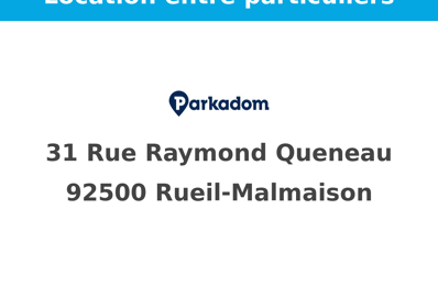 location garage 80 € CC /mois à proximité de Rueil-Malmaison (92500)