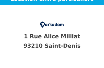 location garage 110 € CC /mois à proximité de Saint-Denis (93200)