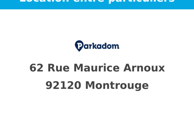 location garage 160 € CC /mois à proximité de Montrouge (92120)