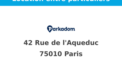 location garage 125 € CC /mois à proximité de Paris 18 (75018)