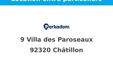 location garage 105 € CC /mois à proximité de Châtillon (92320)