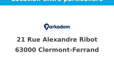 location garage 55 € CC /mois à proximité de Clermont-Ferrand (63100)