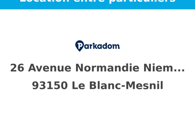 location garage 40 € CC /mois à proximité de Le Blanc-Mesnil (93150)