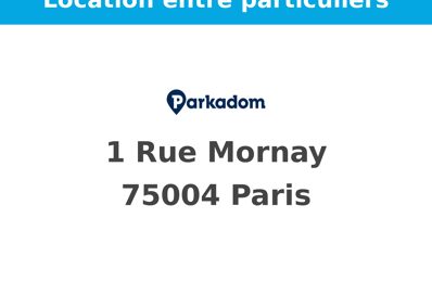 location garage 150 € CC /mois à proximité de Paris 4 (75004)