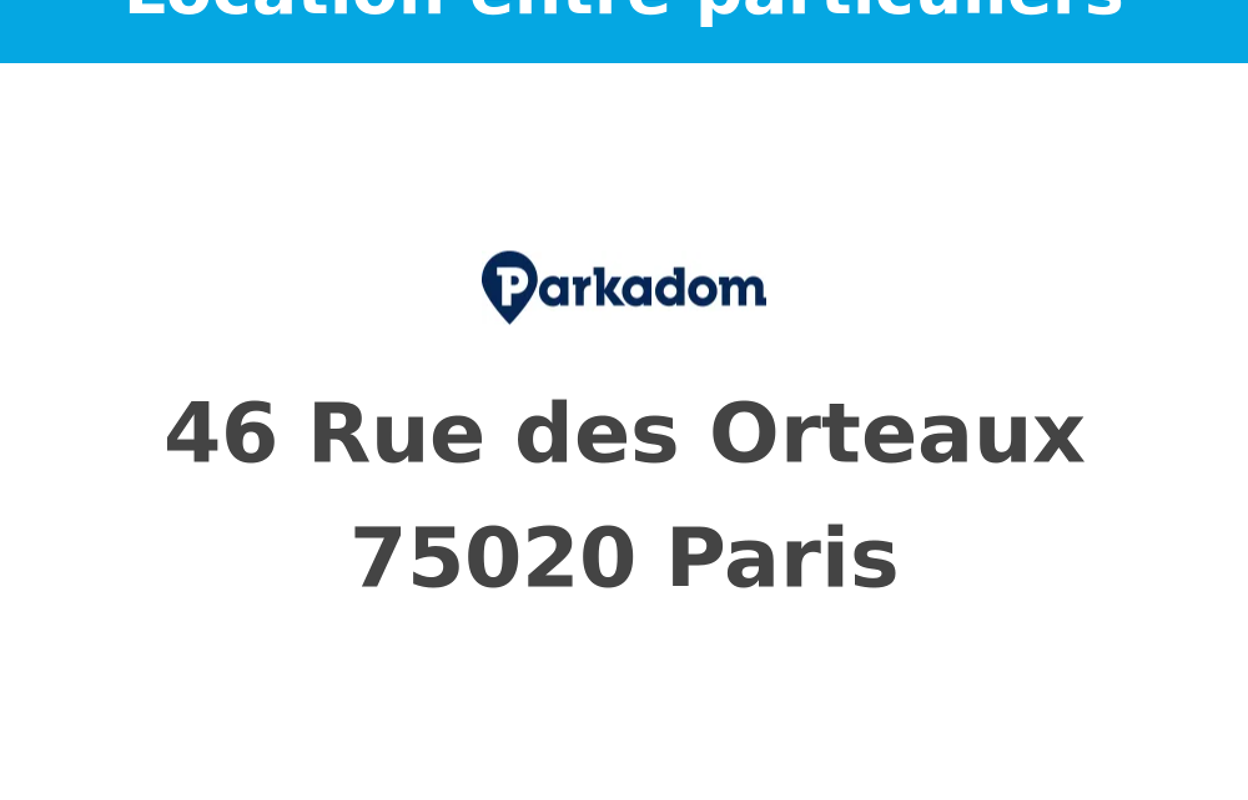 garage  pièces  m2 à louer à Paris 20 (75020)