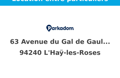 location garage 120 € CC /mois à proximité de Fontenay-Aux-Roses (92260)