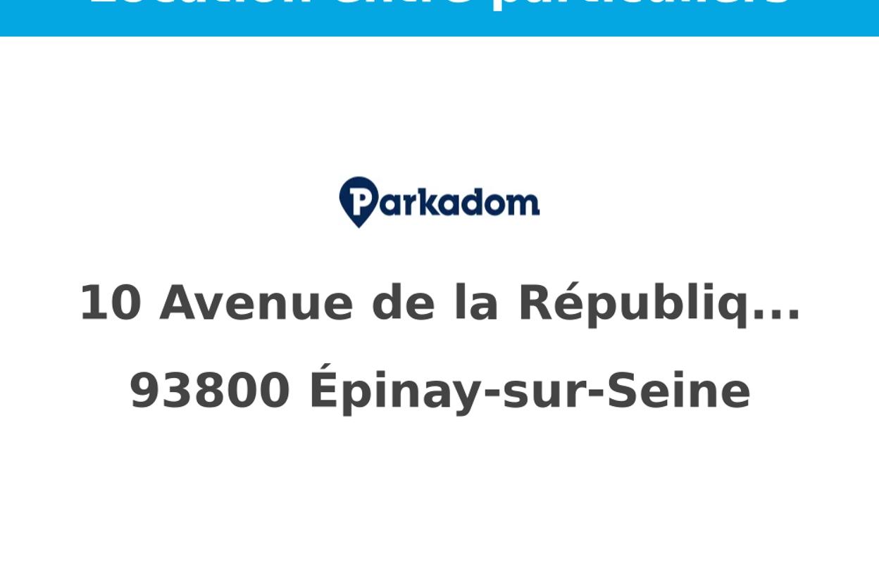 garage  pièces  m2 à louer à Épinay-sur-Seine (93800)