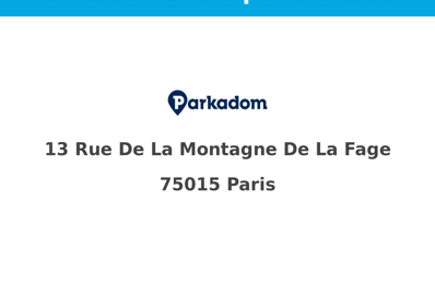 location garage 300 € CC /mois à proximité de Malakoff (92240)