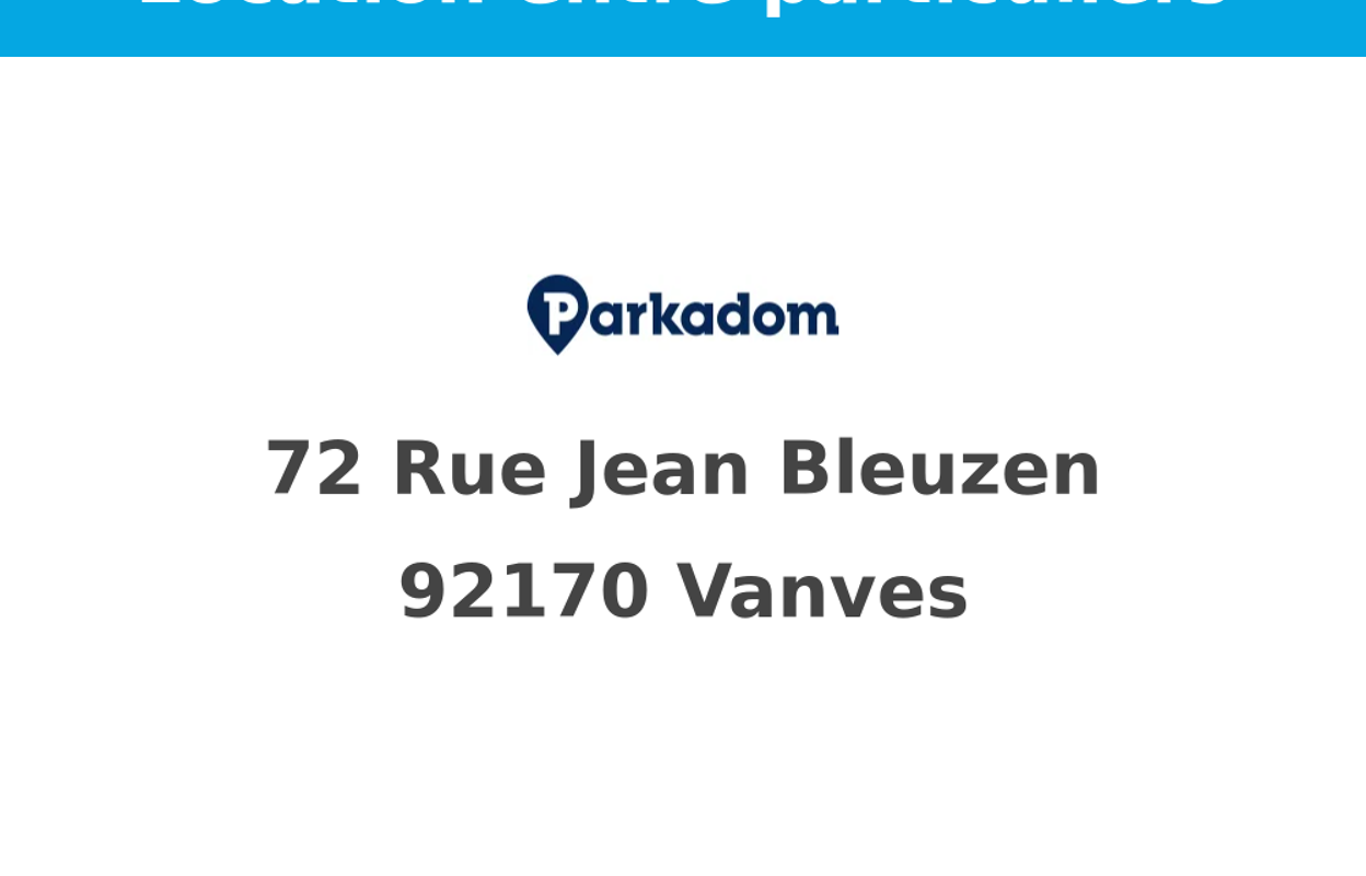 garage  pièces  m2 à louer à Vanves (92170)