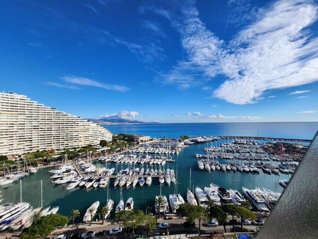 4 P. EXCLUSIVITE marina vue mer pano étage élevé — photo du bien