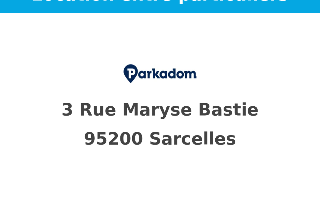 garage  pièces  m2 à louer à Sarcelles (95200)